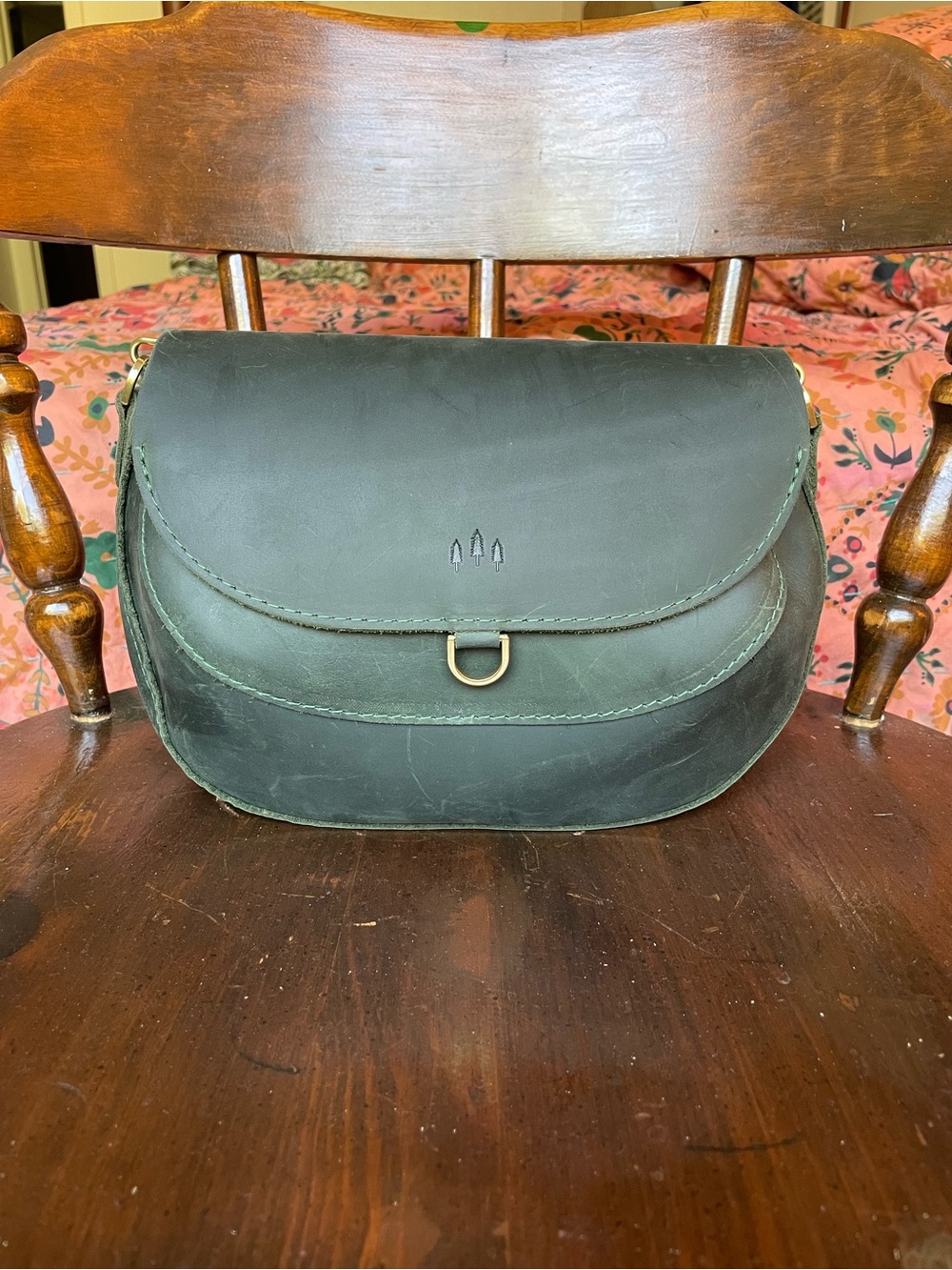 Portland Leather Evergreen Monaco Large Nwot